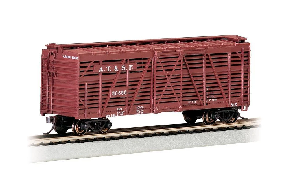HO Bachmann Santa Fe - 40' Stock Car 18502