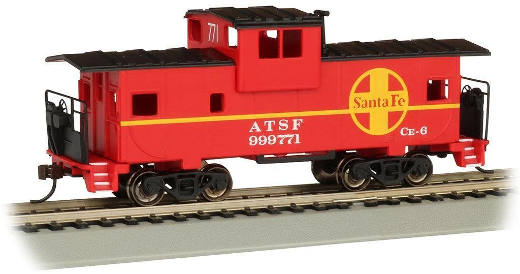 HO Bachmann Santa Fe #999771 - Red 36' Wide-Vision Caboose 17704