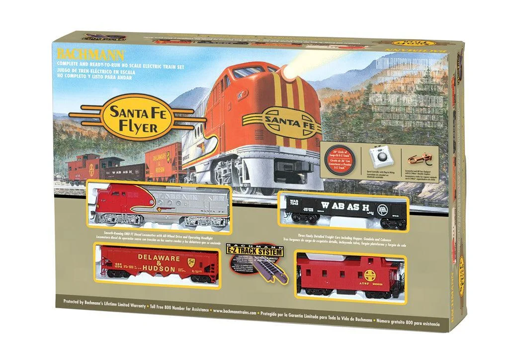 HO Bachmann Santa Fe Flyer Train Set 647 - Bachmann Trains