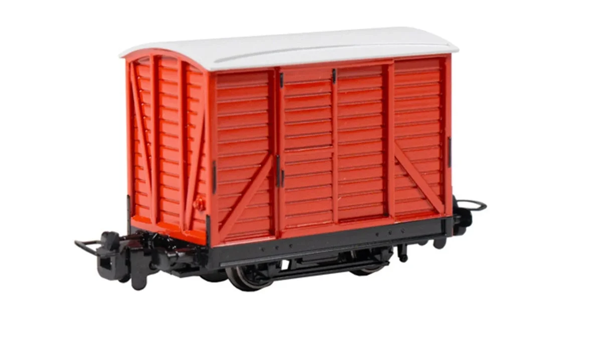 HO Bachmann Thomas & Friends Narrow Gauge Box Van (Red) 77209 - Bachmann Trains