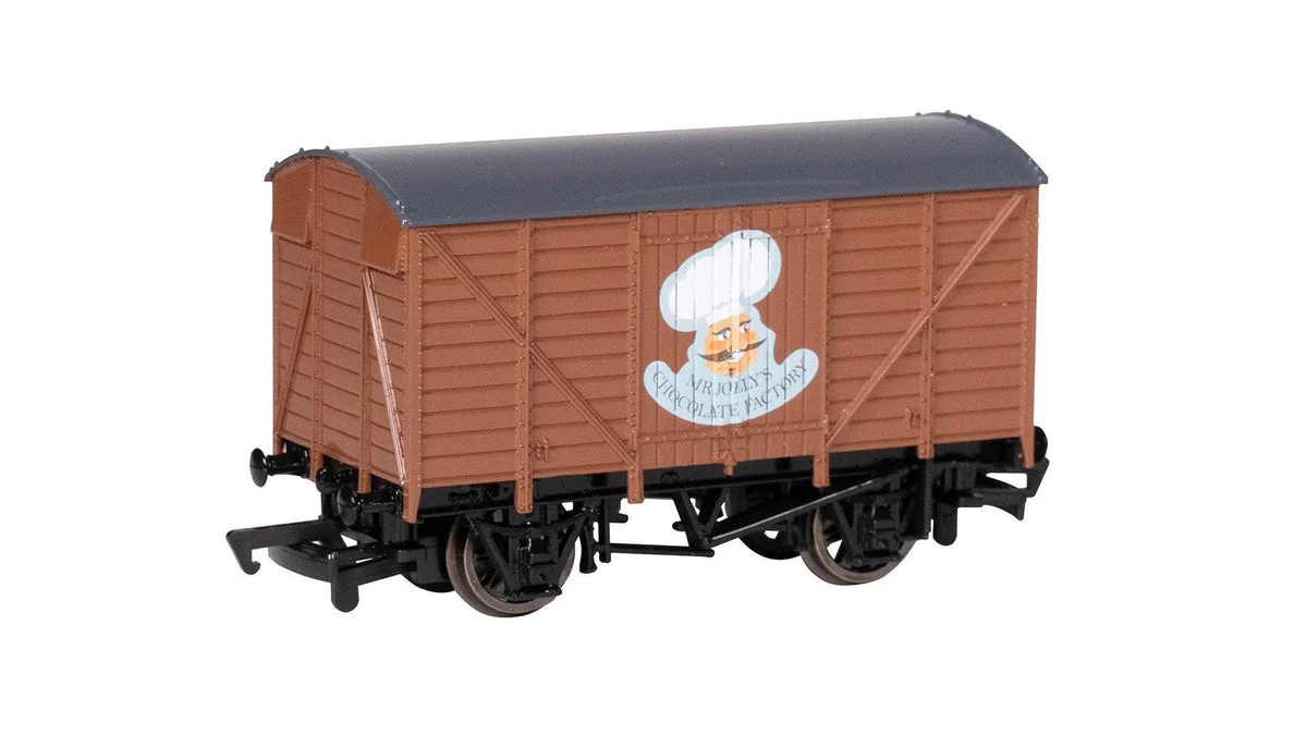 HO Bachmann Thomas & Friends Ventilated Van - Mr. Jolly's Chocolate Factory 77408
