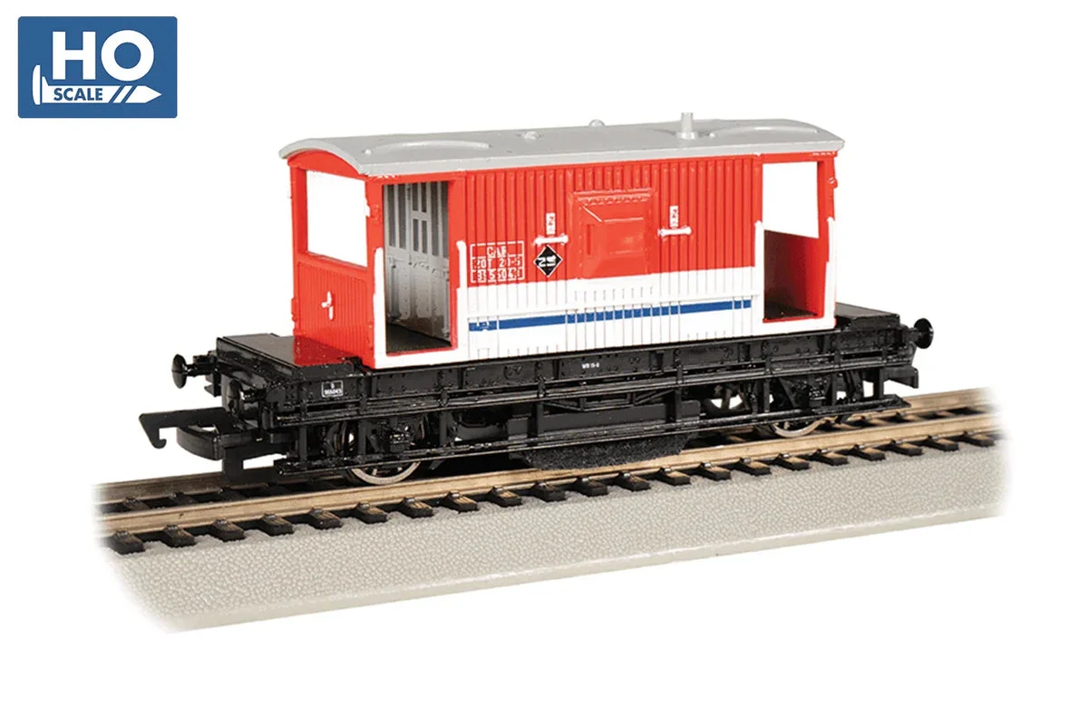 HO Bachmann Track Cleaning Brake Van - London Transport #B9550423 - 74903
