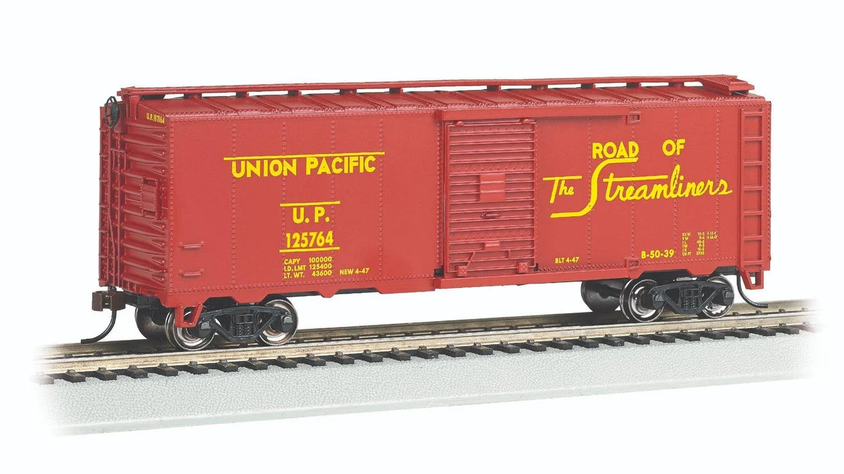 HO Bachmann Union Pacific #125764 - 40' Steam Era Boxcar 15017