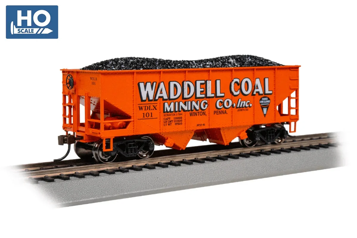 HO Bachmann Waddell Coal #101 - USRA 55 Ton Outside Braced Hopper 19515