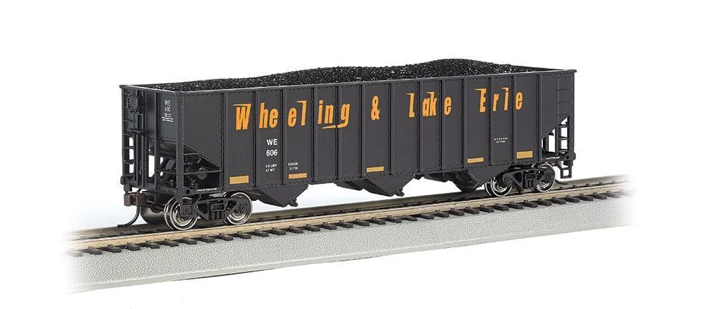 HO Bachmann Wheeling & Lake Erie #606 Beth Steel 100 Ton 3-Bay Hopper 18746
