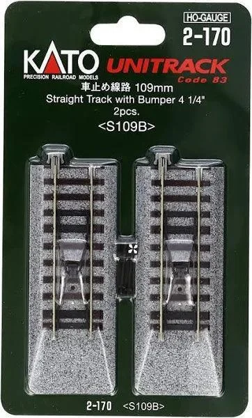 HO Kato Unitrack 109mm (4 1/4") Bumper Track [2 pcs]