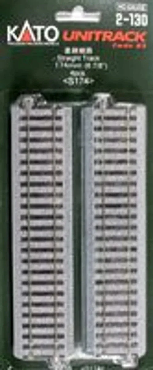 HO Kato Unitrack 174mm (6 7/8") Straight Track 4 pcs 2130
