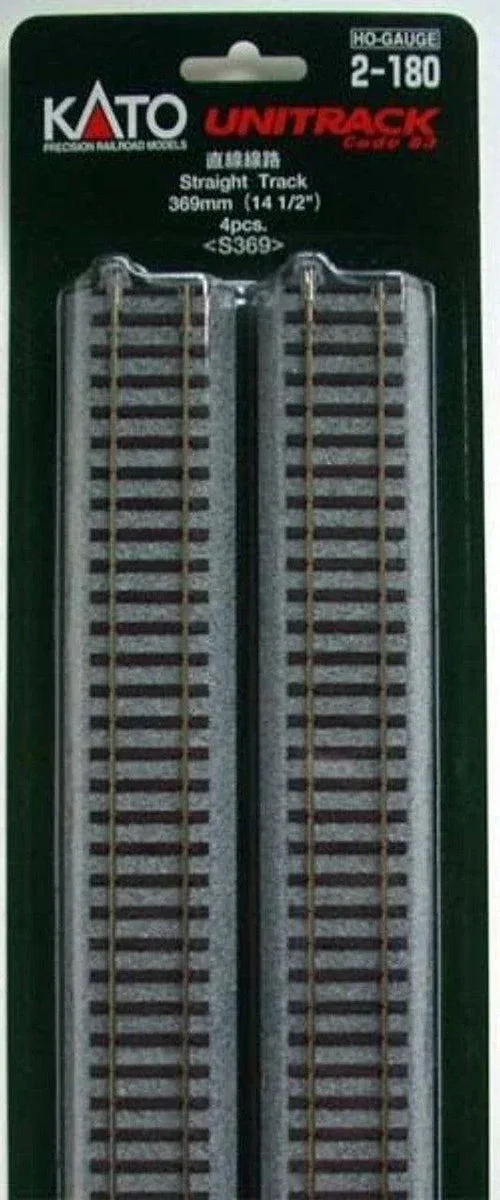 HO Kato Unitrack 369mm (14 1/2") Straight Track [4 pcs]