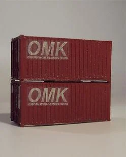HO Osborn 20' Intermodal Containers 1063 - Osborn Model Kits