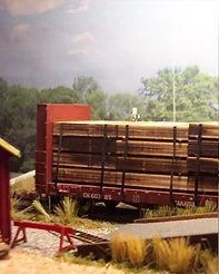 HO Osborn Flatcar Lumber Load 1070 - Osborn Model Kits