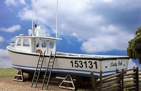 HO Osborn Lower Hull Kit for the Northumberland Strait 45' Lobster Boat 1124 - Osborn Model Kits