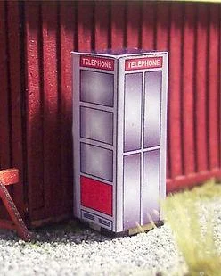 HO Osborn Phone Booth 1088 - Osborn Model Kits