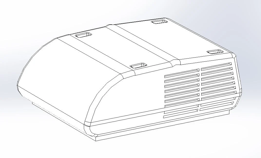 HO RV Type AC Unit 6 pack - Silver Spike Designs