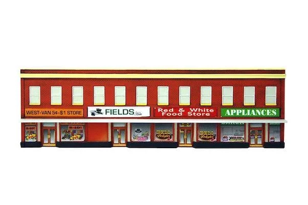 HO Scale 4 Store Building - IMEX Model Co.
