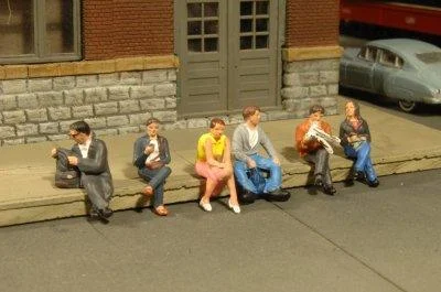 HO Scale Bachmann Seated Platform Passengers - Bachmann Trains