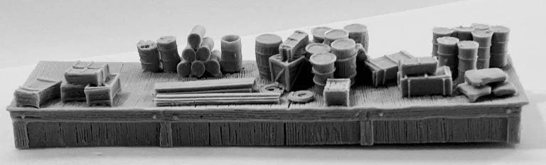 HO Scale Bar Mills 40' Loading Dock With Details 2019 - Bar Mills Models