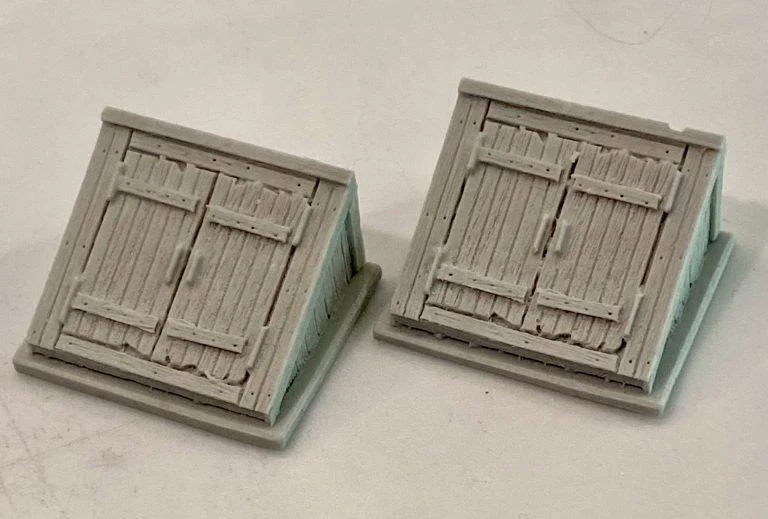 HO Scale Bar Mills Cellar Door 2 Pack #2027 - Bar Mills Models
