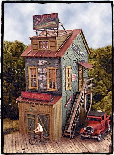 HO Scale Bar Mills Chalky White's Pool Hall #1140 - Bar Mills Models