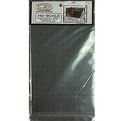 HO Scale Bar Mills Charcoal Gray Slate Shingles - Bar Mills Models