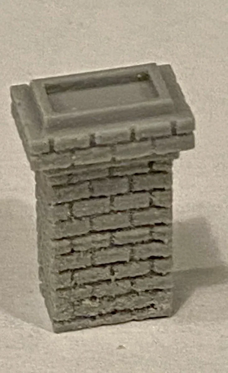 HO Scale Bar Mills Chimney 5/8" Tall (3 Pack) #2032 - Bar Mills Models