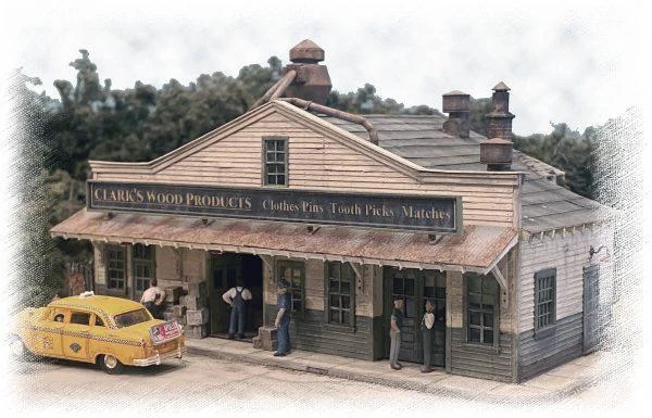 HO Scale Bar Mills Clark's Wood Products 332 - Bar Mills Models