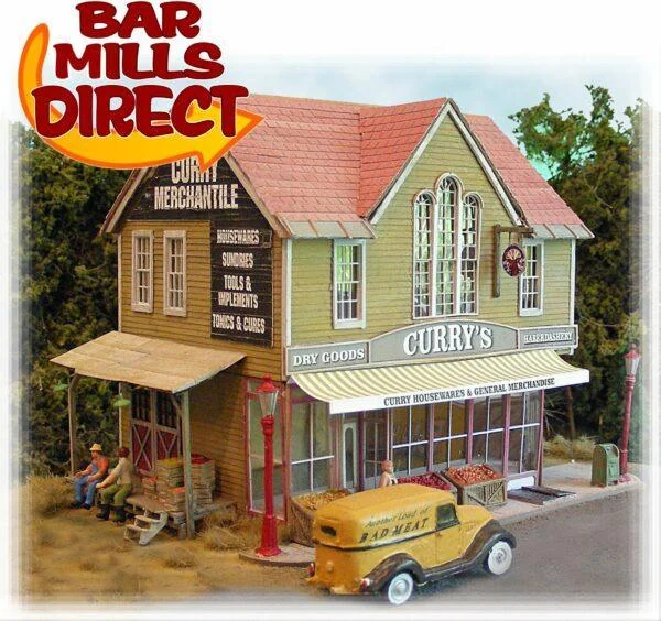 HO Scale Bar Mills Currys Merchantile 562 - Bar Mills Models