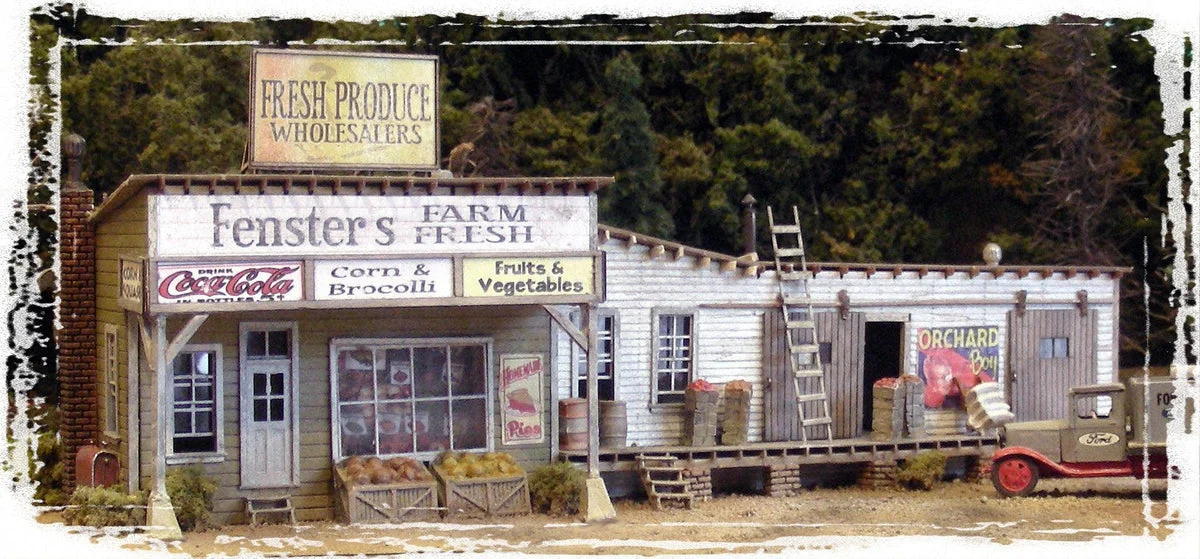 HO Scale Bar Mills Fenster's Farm Fresh Model Kit - Bar Mills Models