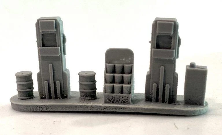 HO Scale Bar Mills Gas Pump Island 2041 - Bar Mills Models
