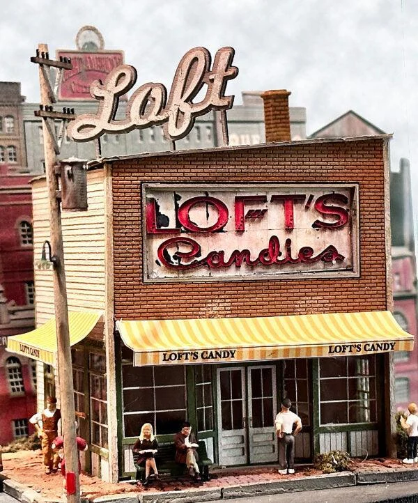 HO Scale Bar Mills "Loft'S Candies"/"H.H. Crie Hardware Co" 672 - Bar Mills Models
