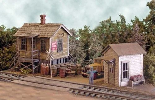 HO Scale Bar Mills Office At Cranberry Yard 432 - Bar Mills Models