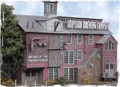 HO Scale Bar Mills Shipyard Brewing 852 - Bar Mills Models
