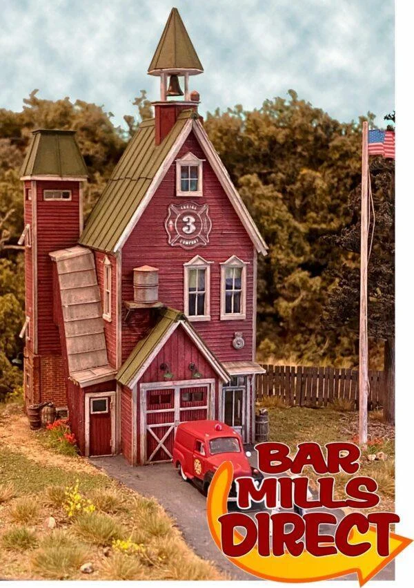 HO Scale Bar Mills Smokey Hill Fire Company 612 - Bar Mills Models