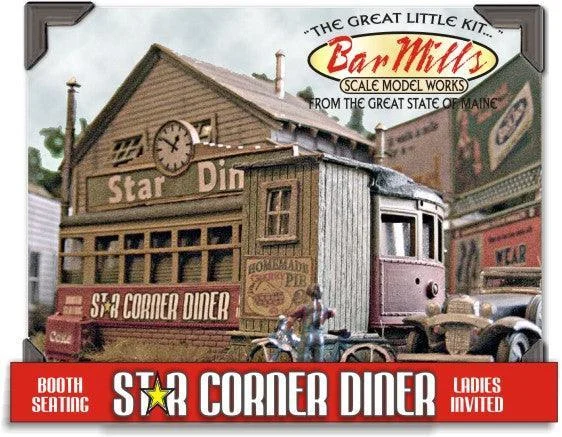 HO Scale Bar Mills Star Diner 602 - Bar Mills Models