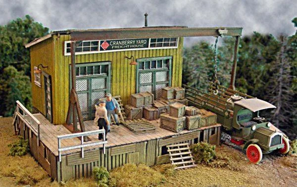 HO Scale Bar Mills The Cranberry Yard Freight House 482 - Bar Mills Models
