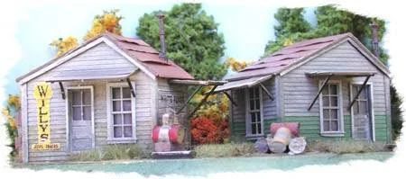 HO Scale Bar Mills Twin Utility Sheds 702 - Bar Mills Models