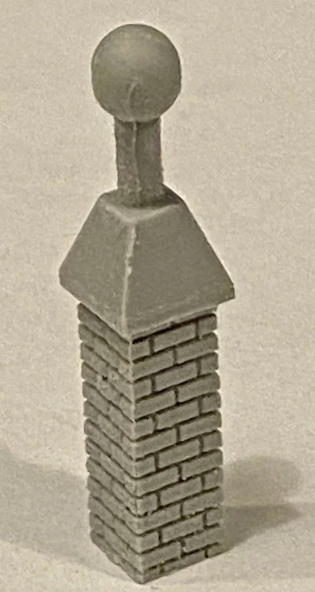 HO Scale Bar Mills Vented Chimney 3 Pack 2035 - Bar Mills Models