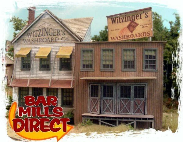 HO Scale Bar Mills Witzinger's Washboards #172 - Bar Mills Models