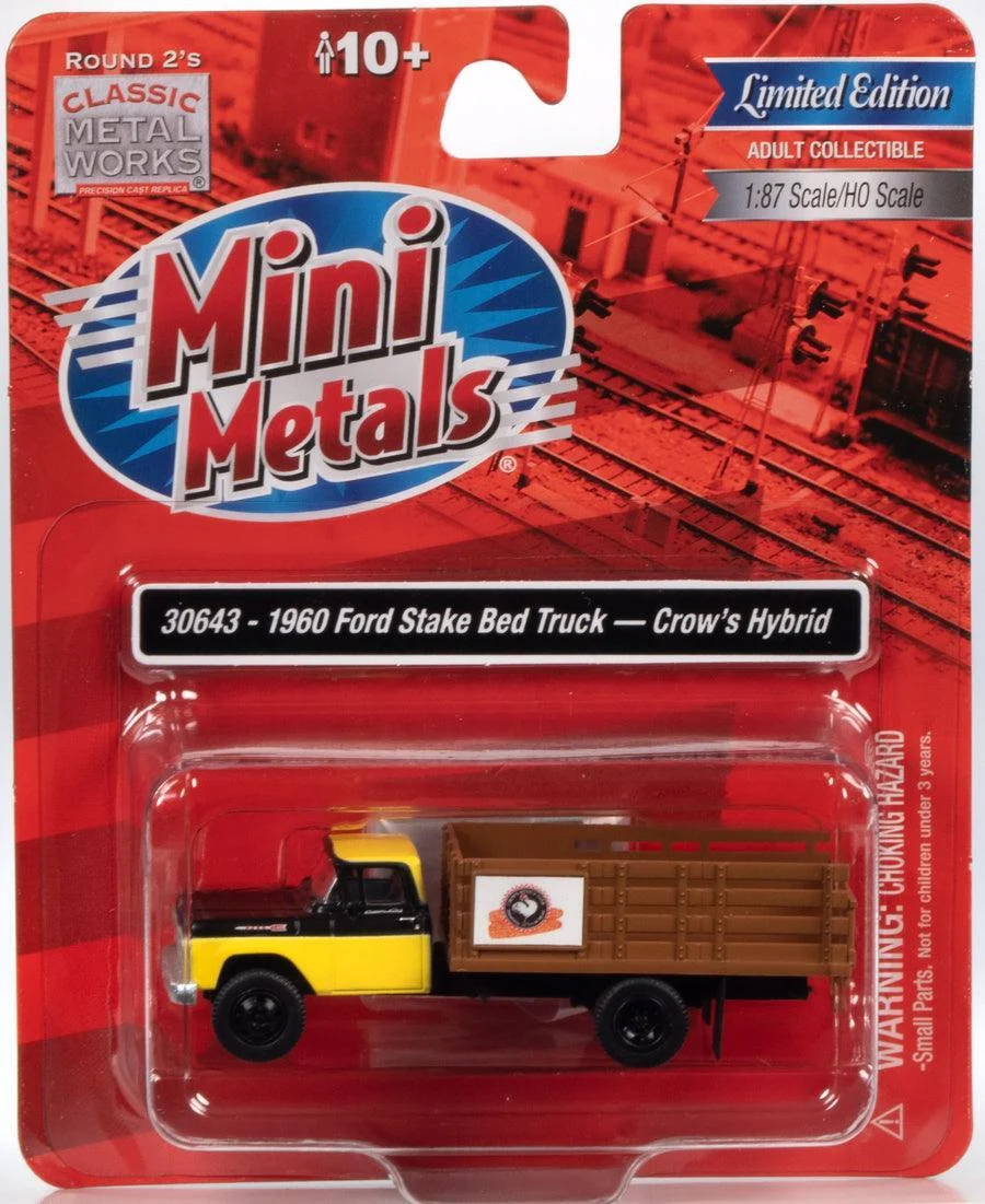 HO Scale Classic Metal Works 1960 Ford Stakebed Crow's Dependable 30643