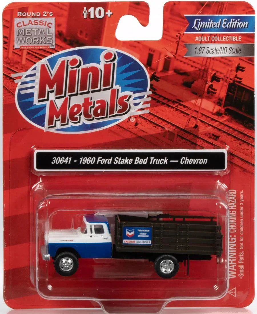 HO Scale Classic Metal Works 1960 Ford Stakebed Truck Chevron 30641