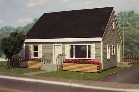 HO Scale Four Bedroom Home Kit 1103 - Osborn Model Kits