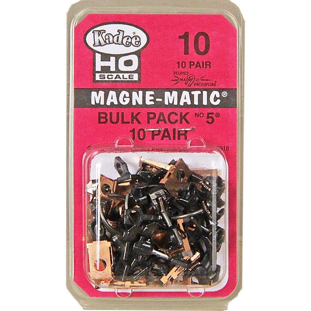 HO Scale Kadee #10 Bulk Pack 10 pair #5 (No.5) Metal Couplers