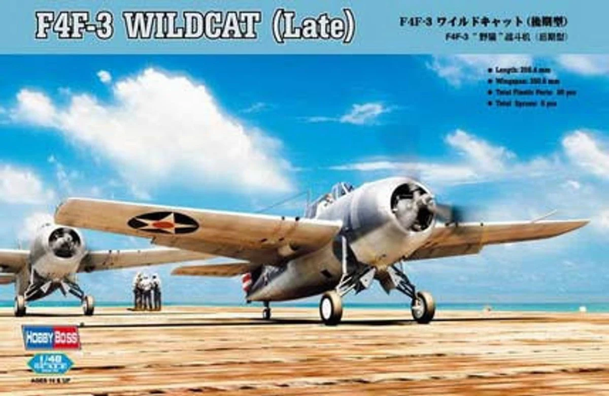 Hobby Boss 1/48 Hobby Boss F4F-3 Wildcat Late Version