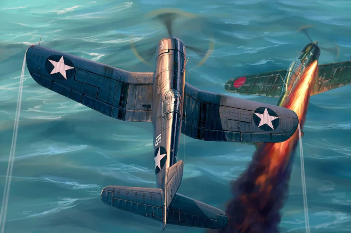 Hobby Boss 1/48 Hobby Boss F4U-1 Corsair Late Version - HY80382