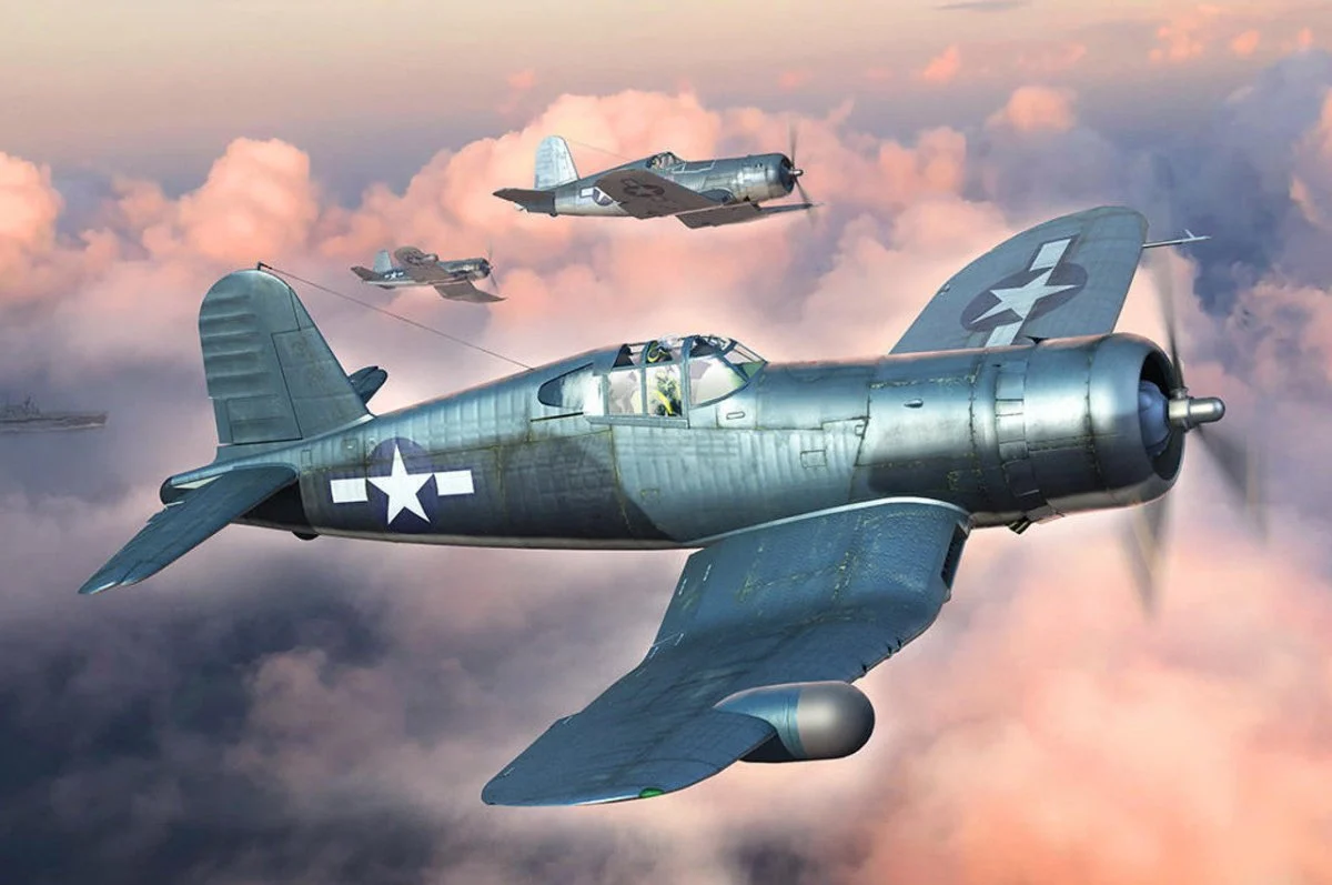 Hobby Boss 1/48 Hobby Boss F4U-1A/2 Corsair Plastic Model Kit