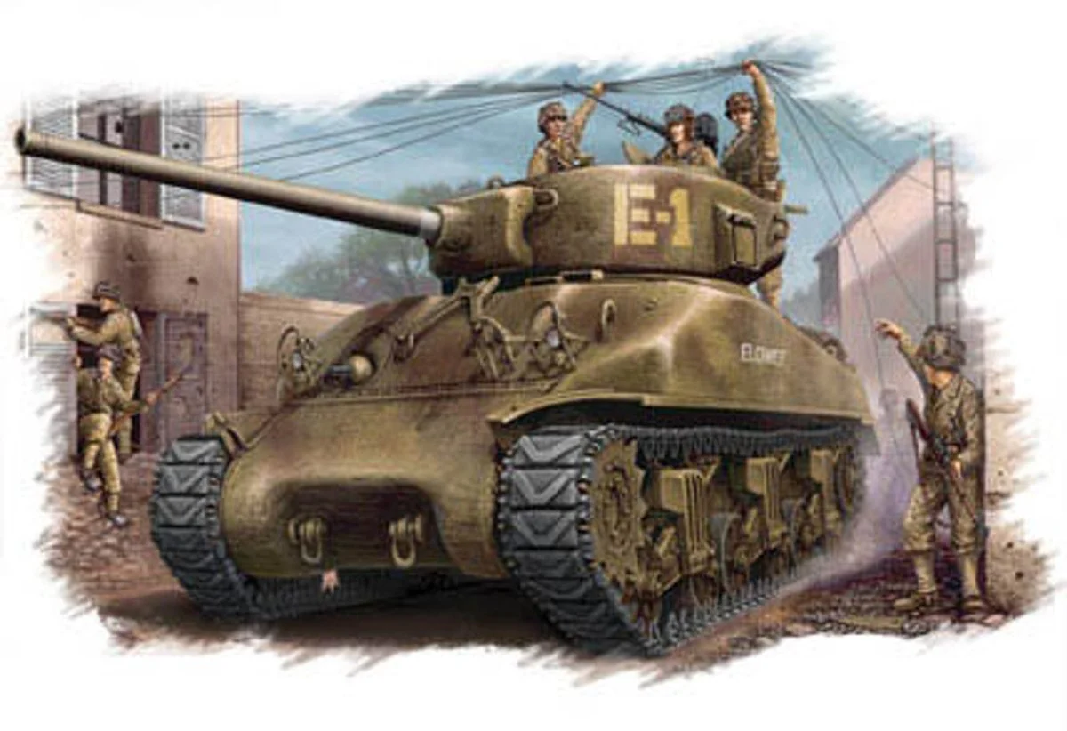 Hobby Boss 1/48 Hobby Boss US M4A1 76(W) Medium Tank - HY84801
