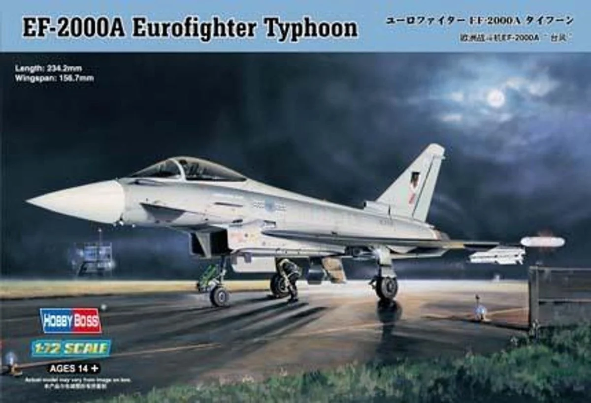 Hobby Boss 1/72 Hobby Boss EF-2000A Eurofighter Typhoon Plastic Model Kit