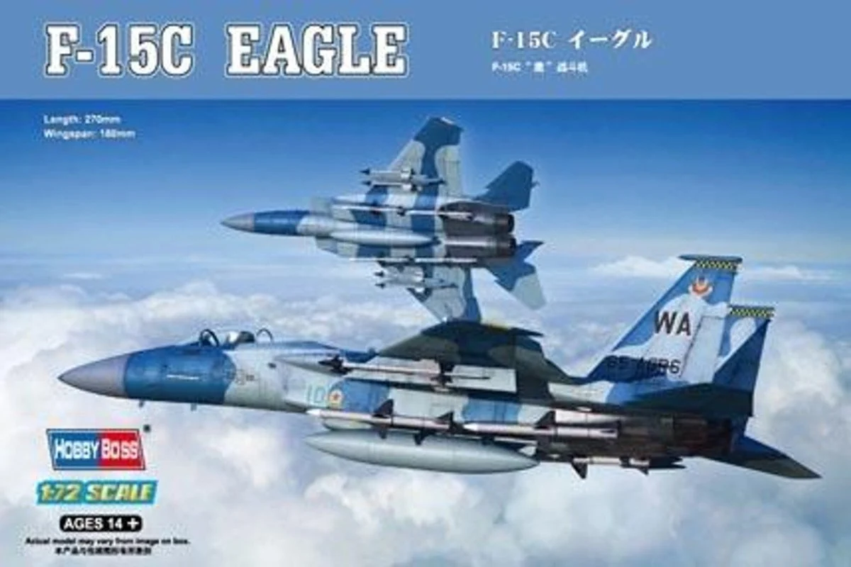 Hobby Boss 1/72 Hobby Boss F-15C Eagle - HY80270