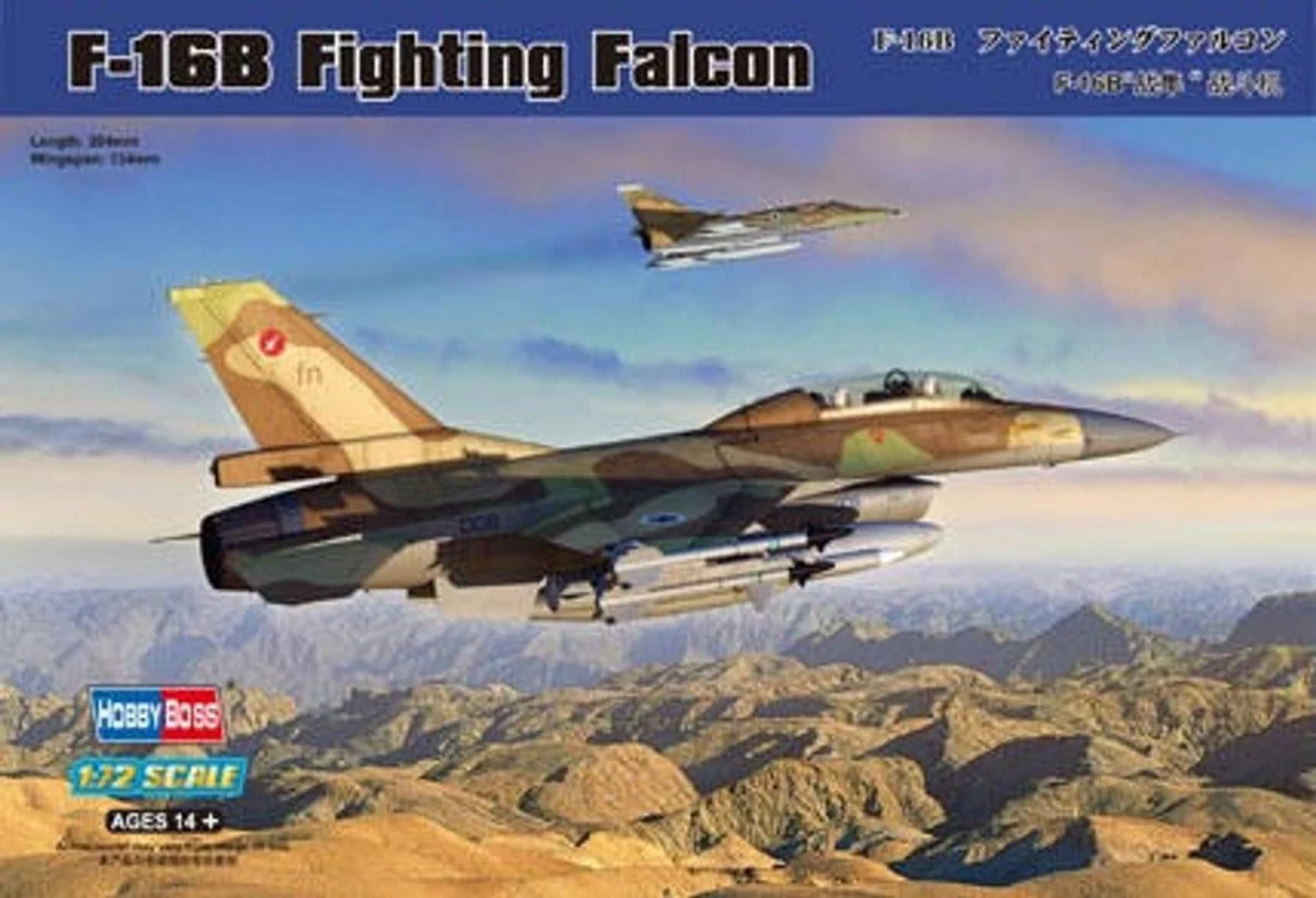 Hobby Boss 1/72 Hobby Boss F-16B Fighting Falcon - HY80273
