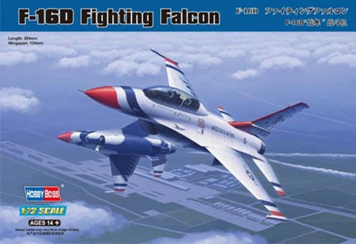 Hobby Boss 1/72 Hobby Boss F-16D Fighting Falcon - HY80275