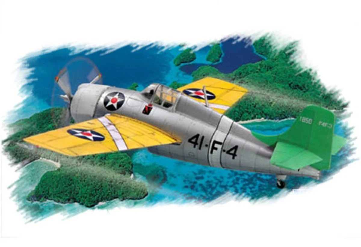 Hobby Boss 1/72 Hobby Boss F4F-3 Wildcat Easy Assembly - HY80219